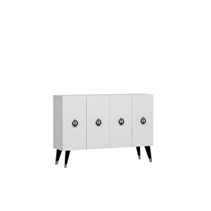 8183km-32dd Konsol,kahve Köşesi̇,ayakkabilik,ofi̇s Evrak Dolabi,mutfak Ki̇ler Dolabi,tv Üni̇tesi̇-BEYAZ-SİYAH-GÜMÜŞ