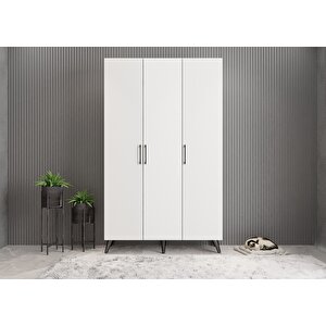 Life Eko 3 Kapaklı Portmanto Füme&beyaz 120 cm