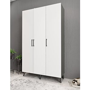 Life Eko 3 Kapaklı Portmanto Füme&beyaz 120 cm