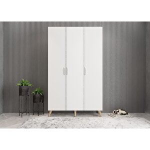 Life Eko 3 Kapaklı Portmanto Meşe&beyaz 120 cm