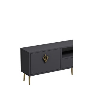 1313dropdd-32 Tv Sehpasi ANTRASİT-ALTIN