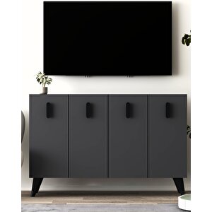 8180km-64dd Konsol,kahve Köşesi̇,ayakkabilik,ofi̇s Evrak Dolabi,mutfak Ki̇ler Dolabi,tv Üni̇tesi̇-ANTRASİT-ANTRASİT