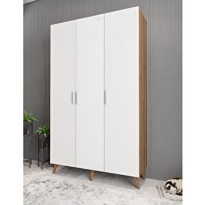 Life Eko 3 Kapaklı Portmanto Ceviz&beyaz 135 cm