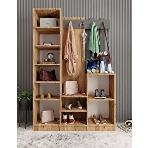 Bar 3 Kapaklı Portmanto Çam&füme 105 cm