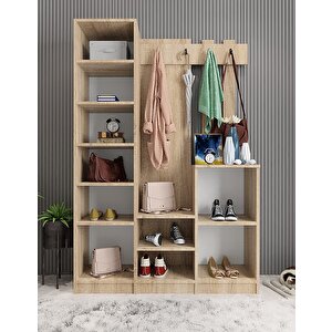 Bar 3 Kapaklı Portmanto Meşe 120 cm