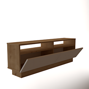 Mobiga Modena Tv Sehpası  Safirmeşe Gövde Beyaz Kapaklı 145 Cm