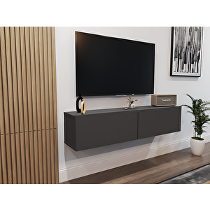 Perna Duvara Monte Tv Ünitesi Antrasit 150 Cm