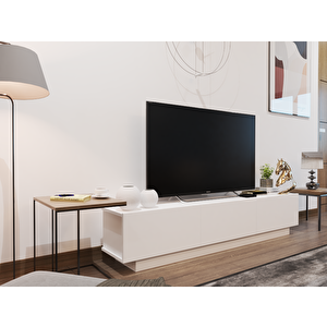Rotterdam Tv Sehpası 180 Cm Beyaz