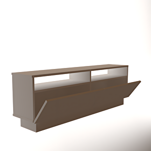 Mobiga Modena Açık Raflı Tv Sehpası Beyaz 145 Cm