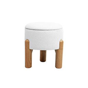 Liva Bohem Sandıklı Puf, Kırık Beyaz