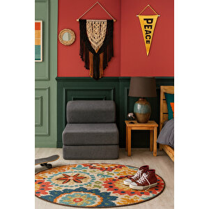 Meira Tek Kişilik Katlanır Yataklı Koltuk, Gri