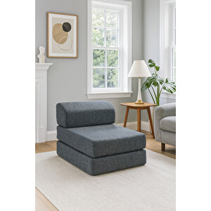 Meira Tek Kişilik Katlanır Yataklı Koltuk, Gri