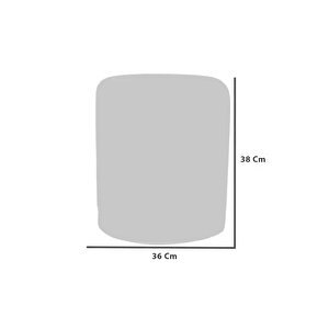 Lines Puf, Teddy Kumaş Gri