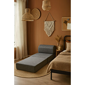 Meira Sallanır Tek Kişilik Katlanır Yataklı Koltuk, Gri