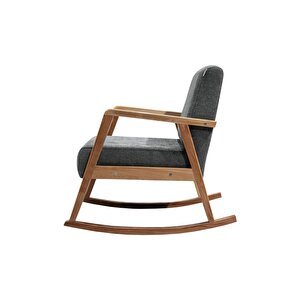 Pavia Sallanır Berjer Natürel Ahşap, Gri