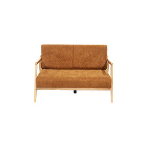 Favela Bohem Çay Seti Natürel Ahşap, Hardal (1adet Iki̇li̇ Berjer 2adet Tekli̇ Berjer 1 Adet Sehpa)