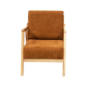 Favela Bohem Çay Seti Natürel Ahşap, Hardal (1adet Iki̇li̇ Berjer 2adet Tekli̇ Berjer 1 Adet Sehpa)