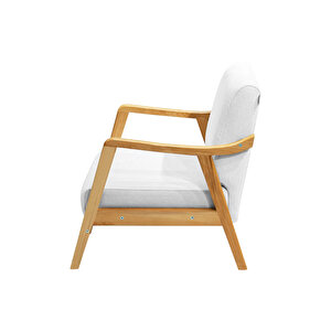 Favela Bohem Çay Seti Natürel Ahşap,kırık Beyaz(1 Adet Iki̇li̇ Berjer 2adet Tekli̇ Berjer 1adet Sehpa)