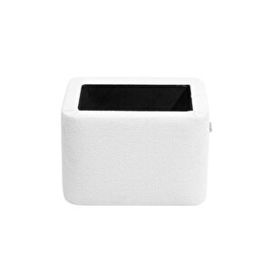 Jarvis Bohem Sandıklı Orta Sehpa Puf, Kırık Beyaz