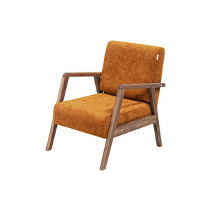 Pavia Çay Seti Ceviz Ahşap, Hardal (1 Adet İki̇li̇ Berjer+1 Adet Tekli̇ Berjer)ofis,balkon Mobilyası