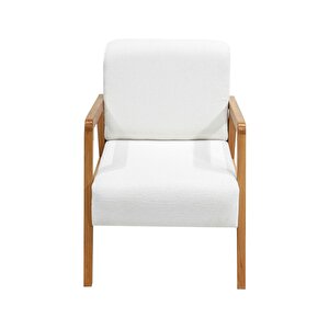 Pavia Berjer Natürel Ahşap, Kırık Beyaz