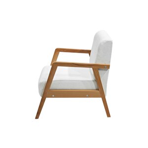 Pavia Berjer Natürel Ahşap, Kırık Beyaz