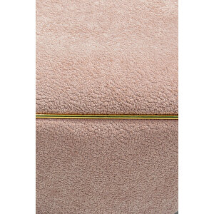 Lulu Coco Kumaş Bohem Puf, Gül Kurusu