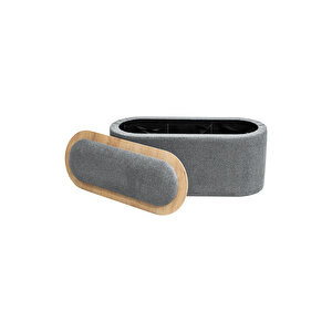 Contes Bohem Sandıklı Orta Sehpa Puf/bench , Gri