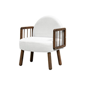 Tosca Bohem Berjer Ceviz Ahşap, Kırık Beyaz