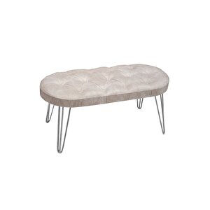 Louca Bench, Kırık Beyaz Silver Kırık Beyaz