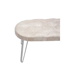 Louca Bench, Kırık Beyaz Silver