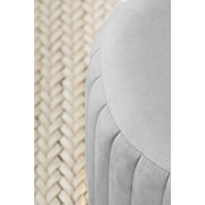 Long Line Grey - Silver Puf Gri