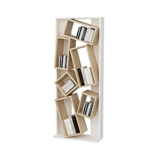 Sckt-067 Miravella Modern Geometrik Kitaplık Çok Amaçlı Raf Dolap