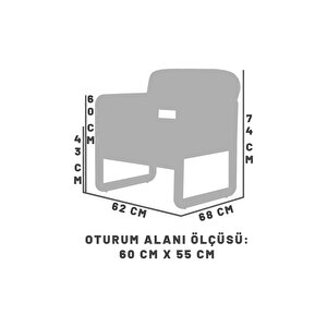 Alaves Hazeranlı Bohem Berjer Ceviz Ahşap, Sütlü Kahve