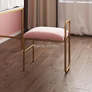Scys-015 Piover Dekoratif Sandalye Makyaj Sandalyesi Yatak Ucu Oturma Bankı Puf Bench