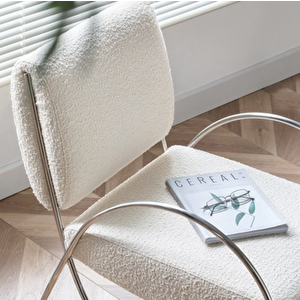 Scys-013 Orvia Modern Tekli Berjer Rahat Sandalye Oturma Odası Bench Metal Detaylı Tekli Koltuk