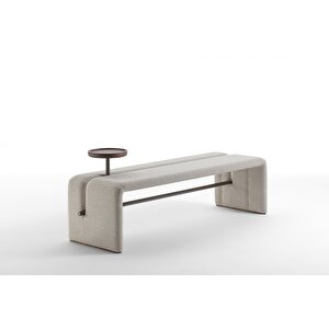 Scpf-103 Salesar Modern Bölme Ve Sehpa Detaylı Puf Bench Rahat Lobi Koltuğu