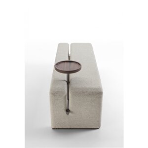 Scpf-103 Salesar Modern Bölme Ve Sehpa Detaylı Puf Bench Rahat Lobi Koltuğu