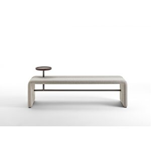 Scpf-103 Salesar Modern Bölme Ve Sehpa Detaylı Puf Bench Rahat Lobi Koltuğu