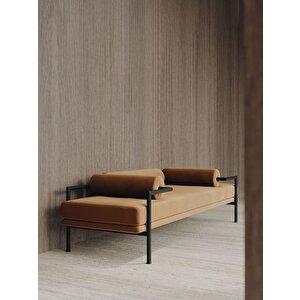 Scpf-112 Oryon Şık Kolçak Detaylı Modern Puf Bench Rahat Lobi Koltuğu Kanepe