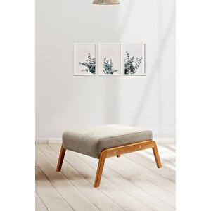 Pavia Puf Natürel Ahşap, Sütlü Kahve Ofis, Balkon, Kafe, Bahçe, Salon Mobilyası
