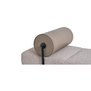 Scpf-123 Laura Silindir Detaylı Modern Puf Bench Montajsız Yatak Ucu Oturma Bankı