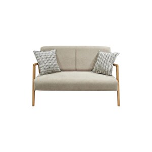 Pavia Çay Seti Natürel Ahşap, Sütlü Kahve (1 Adet Iki̇li̇ Berjer 1 Adet Tekli̇ Berjer)