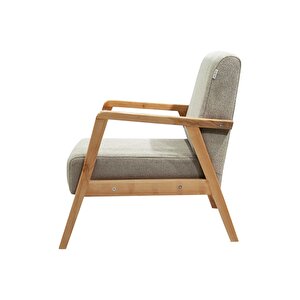 Pavia Çay Seti Natürel Ahşap, Sütlü Kahve (1 Adet Iki̇li̇ Berjer 1 Adet Tekli̇ Berjer)