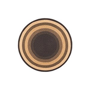 Zeminde Sıcaklık Örgü Desen Görünümlü Yuvarlak Kaymaz Taban Halı