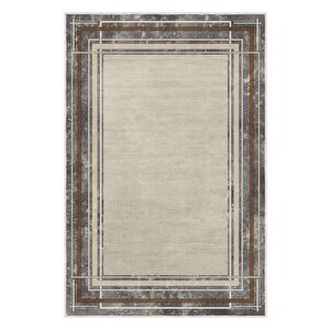 Modern Mimarlığın Zemindeki Yansıması Mermer Dokulu Çerçeveli Kaymaz Taban Halı