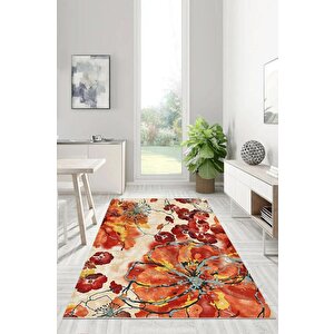 Renklerin Dansı Modern Mekânlara Çiçekli Halı Dokunuşu Kayman Taban Halı