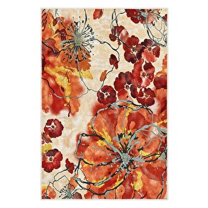 Renklerin Dansı Modern Mekânlara Çiçekli Halı Dokunuşu Kayman Taban Halı