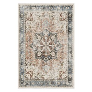 Doğal Işıkla Parlayan Desenler Klasik Dokunuşlu Modern Kaymaz Taban Halı