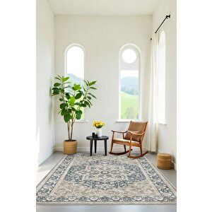 Dekoratif Klasik Özel Tasarımlı Doğal Işığın Kucakladığı Halı - Kaymaz Taban 160x230 cm
